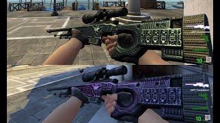 AWP Exoskeleton Color Shift Green Purple