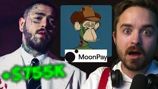 Post Malone Promotes "MoonPay"