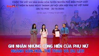 Ghi nhận những cống hiến của phụ nữ ngành Văn hoá, Thể thao và du lịch