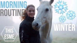 Winter Stable Morning Routine | This Esme