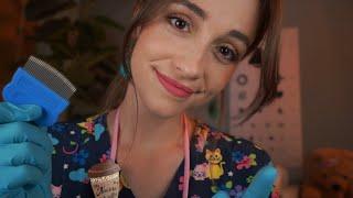 ASMR | School Nurse Exam & Lice Check