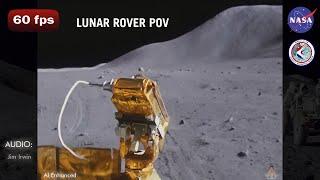 Lunar Rover Follows its Tracks Home: Apollo 15 1971 - 4K Colorization 60fps