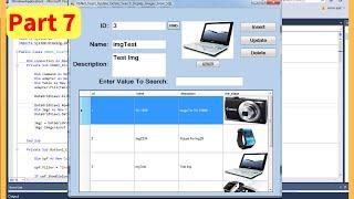 VB.Net - How To Insert Update Delete Search Display Images From SQL SERVER Database +Code Part 7/7
