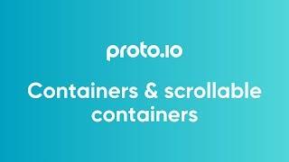 Containers & scrollable containers