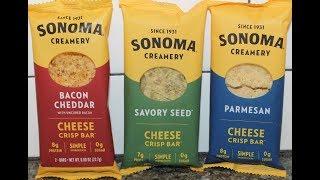 Sonoma Creamery Cheese Crisp Bar: Bacon Cheddar, Savory Seed & Parmesan Review