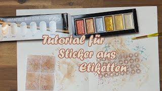 Tutorial mit Action Etiketten, Sticker Selbermachen für Scarpbooking | Journaling