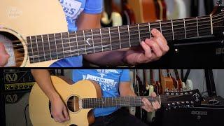 Post Malone - Circles guitar tutorial EASY acoustic + 12 string demo