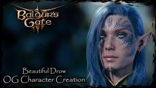 BALDUR'S GATE 3 || Beautiful Drow [Original Character #270] - Female Character Creation