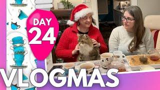 Tea Vlogmas Day 24 - we make the EGGNOG and ALL the teas many different ways!