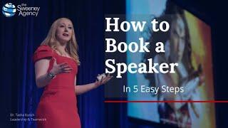 How to Book a Speaker at The Sweeney Agency