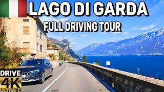 [4k]  SCENIC DRIVING AROUND LAGO DI GARDA IN MARCH, ROADWRORKS AHEAD! ( *WALK TOUR ON TIMESTAMP)