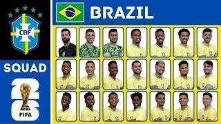 BRAZIL Squad FIFA World Cup 2026 Qualifiers September Matches - CONMEBOL Qualifiers