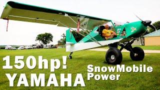 150HP Yamaha! In a STOL Highlander Aircraft - Dennis Rowe Builder