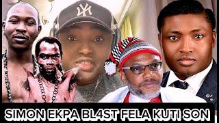 your father Fela Kuti d!ed like chicken, I am the face of Biafra, Simon Ekpa tells Seun Kuti.