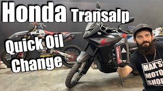 Honda Transalp Quick Oil Change