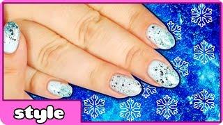 Frozen Nail Art | Easy Frozen Nails | Nail Designs by HooplaKidz Style