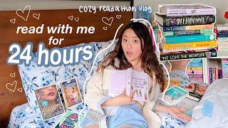 SEEING HOW MANY BOOKS I CAN READ IN 24 HOURS  a cozy readathon vlog 