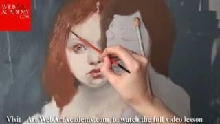 "Sophia's Secrets" oil painting demonstration. Fine art video lessons