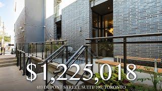 $1,225,018 Spacious Luxury Loft - 483 Dupont Street, Suite 106 - Toronto