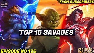 Mobile Legends TOP SAVAGE Moments Episode 135- FULL HD