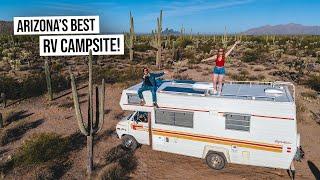 We Found Arizona’s MOST BEAUTIFUL RV Camp Site! - Overnight Backcountry Parking on PUBLIC LAND!