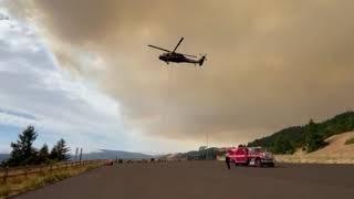 Helicopter Working the #HillFire on Berry Summit in Humboldt County