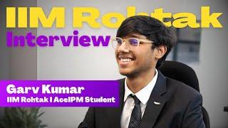 IPM Interview Experience | Commerce Stream | Commonly Asked Interview Questions | IIM Rohtak