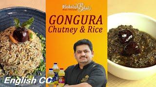 venkatesh bhat makes gongura chutney and gongura rice