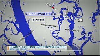 2 dead after Beaufort County shooting, fiery vehicle crash