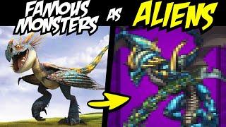 FAMOUS MONSTERS as XENOMORPHS (Terminax Invasion Overkill Story & Community Redraw P1)
