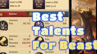 war and order : beast talents