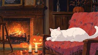 Peaceful Halloween Night  Lofi Halloween Vibes  Night Lofi Songs To Calm Down And Sleep Well