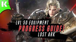 Der Perfekte Leitfaden Ab Level 50!  Ausrüstungsstufe, Levels, Gear Score - Lost Ark Progress Guide