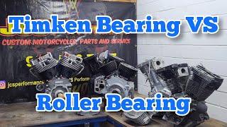 Harley Bearing Timken Conversion VS Roller Bearing Performance Bagger Dyna FXR FXRT