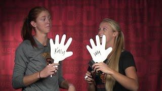 Teammate Challenge: USC beach volleyball's Kelly Claes and Sara Hughes kill it