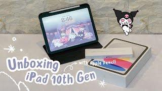 Unboxing iPad 10th Gen in 2024 ?! + Apple Pencil (type c) w accessories  