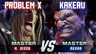 SF6 ▰ PROBLEM X (M.Bison) vs KAKERU (Akuma) ▰ High Level Gameplay