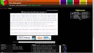 174 wpm on hi-games.net 50 minute test