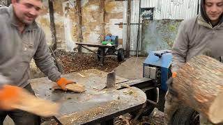 Best wood for splitting 🪓🪓🪓 Relax video YouTube  Mega strong machine 🪓🪓