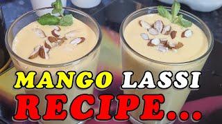 How to Make Mango Lassi | Easy Mango Lassi Recipe | Indian Mango Yogurt Drink Recipe | Easy recipes