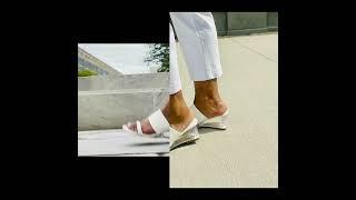Anne Klein Gaia Wedge Sandals in sizes 9M, 10M & 11M.  Available in colors Black, White and Lilac