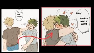 Bakudeku - Kacchan's needed to be recharged - HUG ME!! ️  [English Comic Dub]