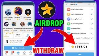 Major Airdrop Claim And Withdraw | Major Airdrop Claim Now | Major Airdrop Withdraw