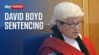 Sentencing of David Boyd for the murder of seven-year-old Nikki Allan in 1992