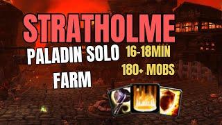 Prot Paladin solo farming Stratholme trash (WoW Classic SoD)