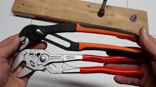 Knipex 10 inch Pliers Wrench vs Bahco 10 inch Water Pump Pliers.