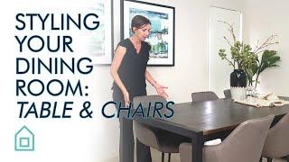 Styling your dining: Table and Chairs | Property Styling/Staging