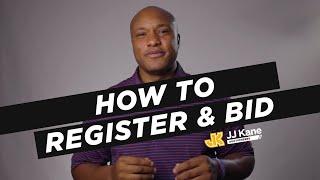 JJ Kane How to Register & Bid Online Auctions