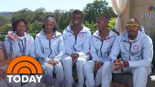 Team USA track and field stars talk medal wins at Paris Olympics