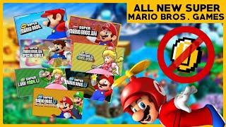 All New Super Mario Bros. Games WITHOUT A COIN Compilation!